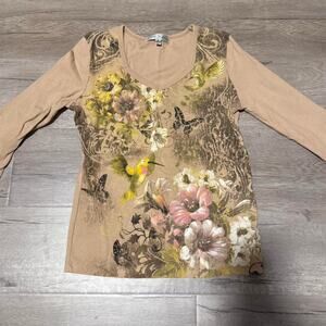 beige fairycore whimsy long sleeve